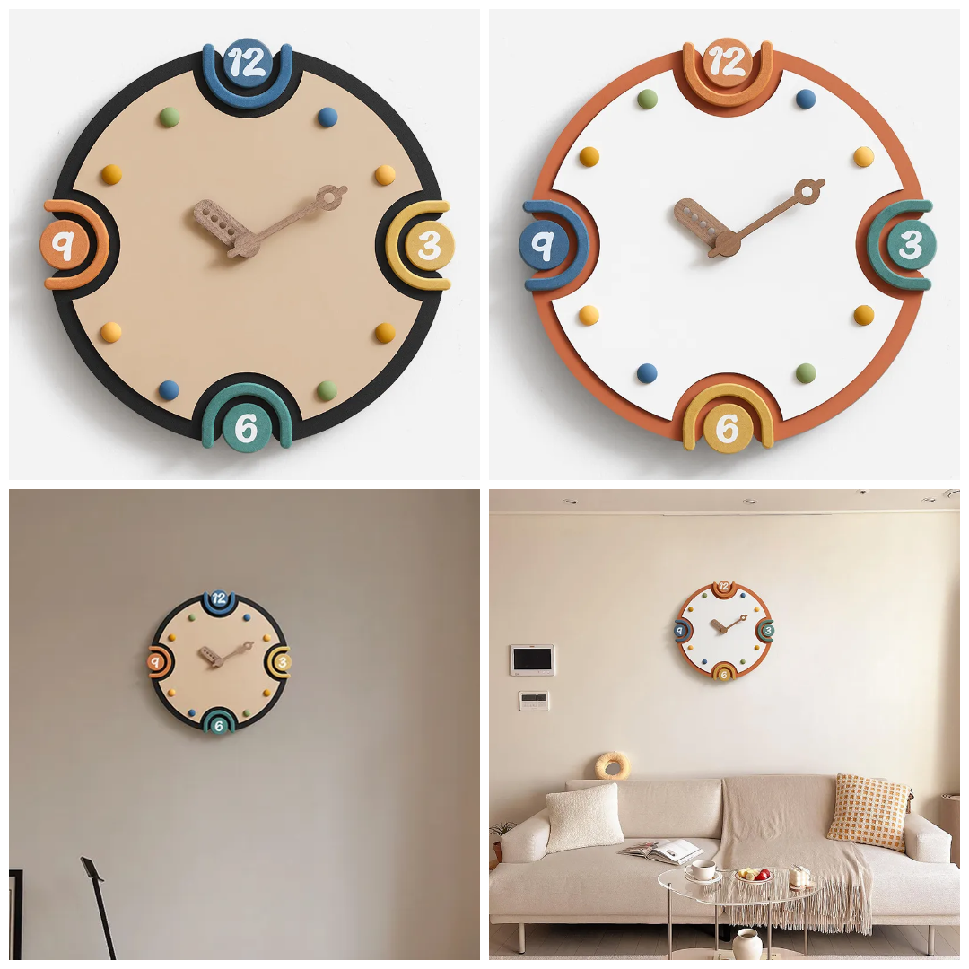 Wozoom Bauhaus Play Arch Wall Clock