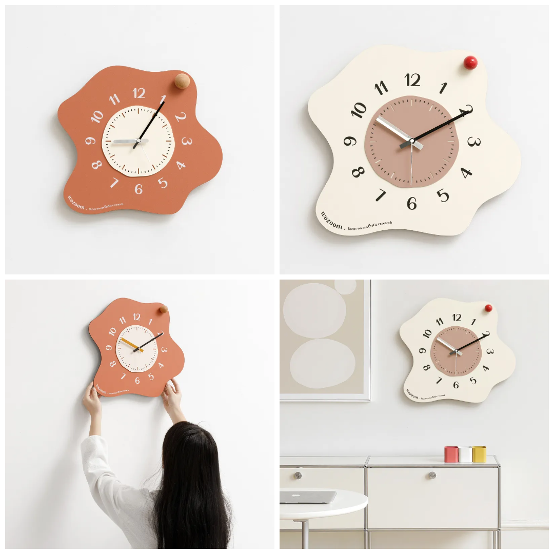 Wozoom Organic Splash Sculptural Wall Clock
