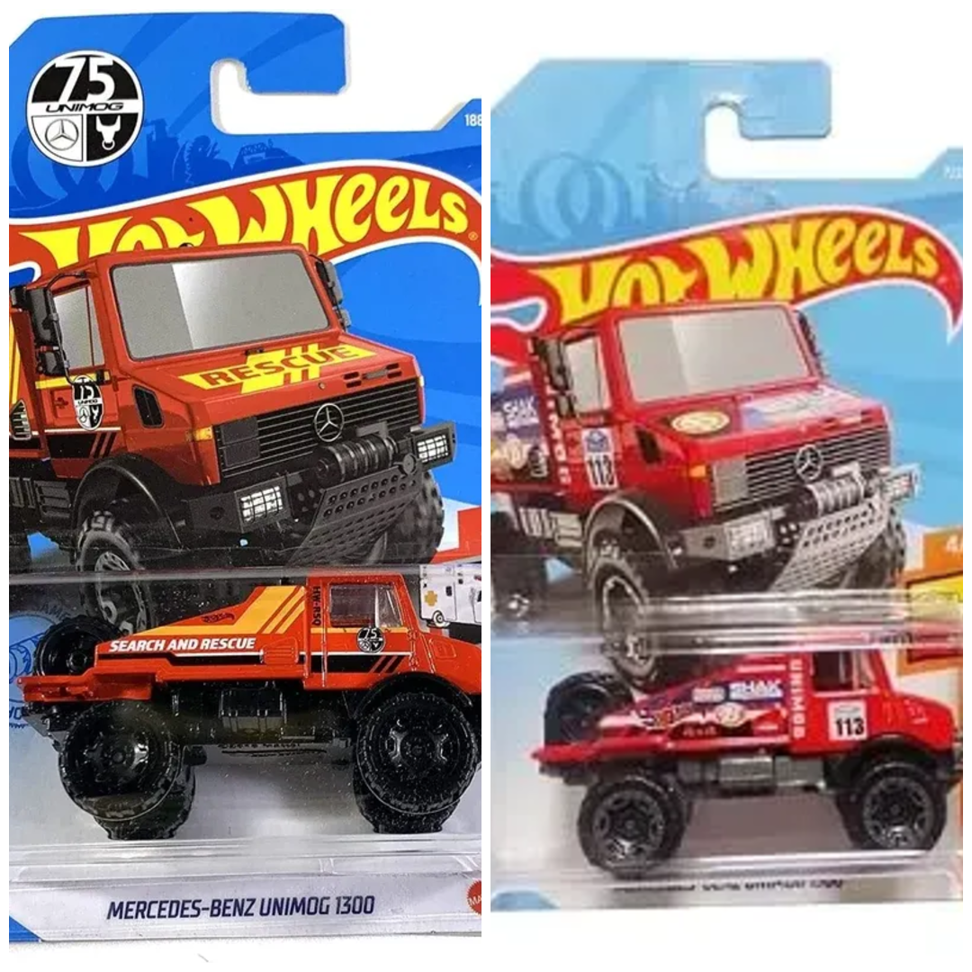 Hot Wheels Rescue Mercedes Benz Unimog 1300 Diecast