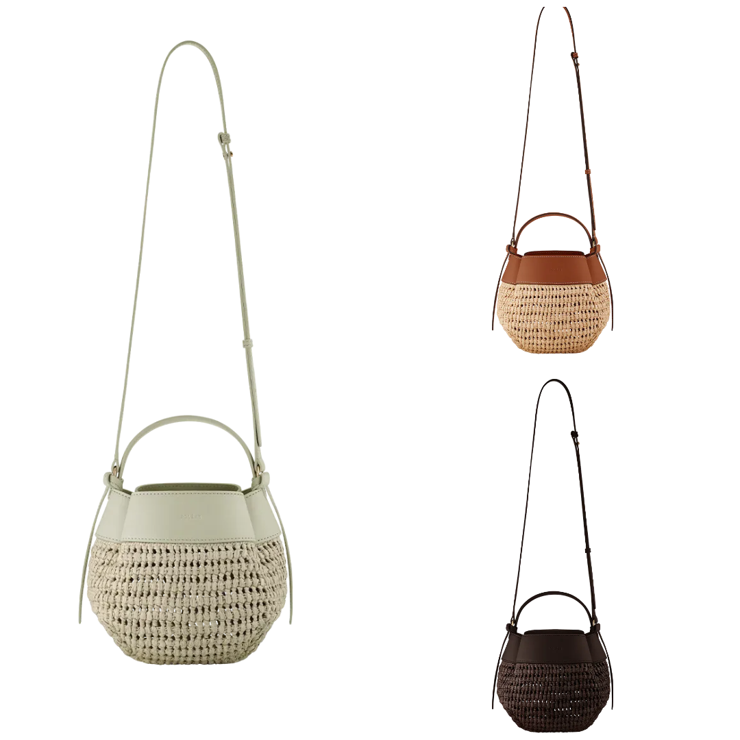Polene Numéro Huit Calfskin Mini Basket Tote