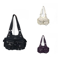 Vintage Y2K Washed Faux Leather Grunge Bag