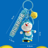 Skating Siblings Doraemon Keychain