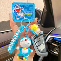 Skating Siblings Doraemon Keychain