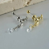 Dripping Faucet Shaped Fancy Stud Earrings - Bear Hugs