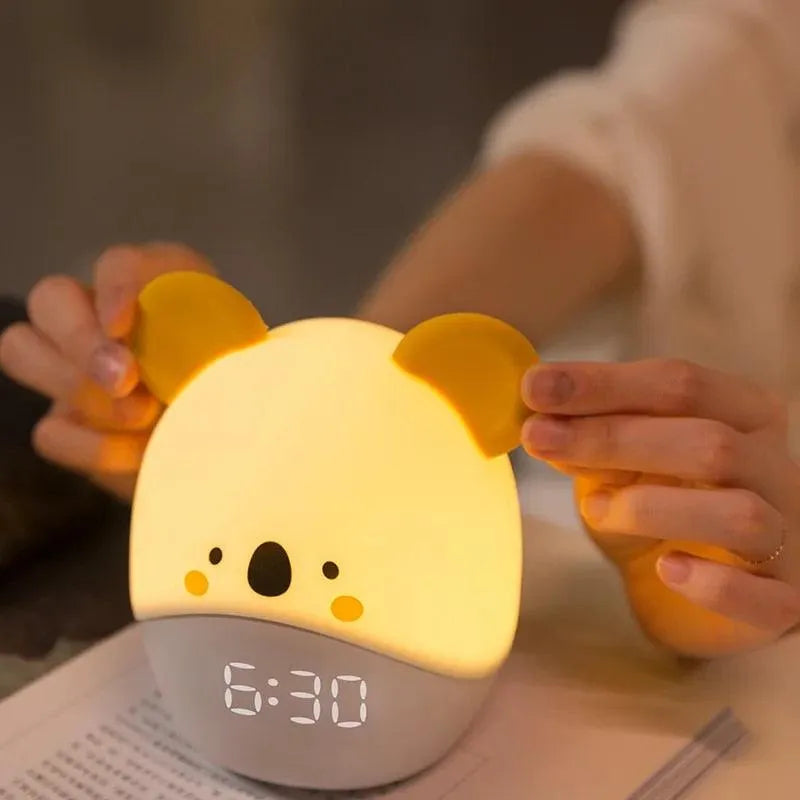 Duck and Bunny Night Lamp with Alarm Clock - Bear Hugs