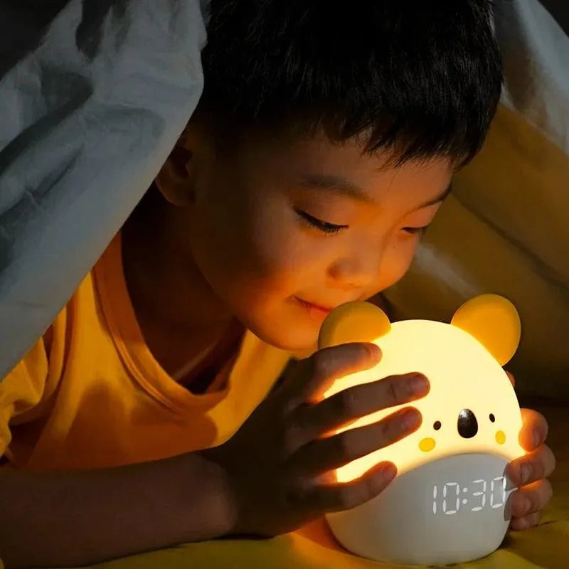 Duck and Bunny Night Lamp with Alarm Clock - Bear Hugs