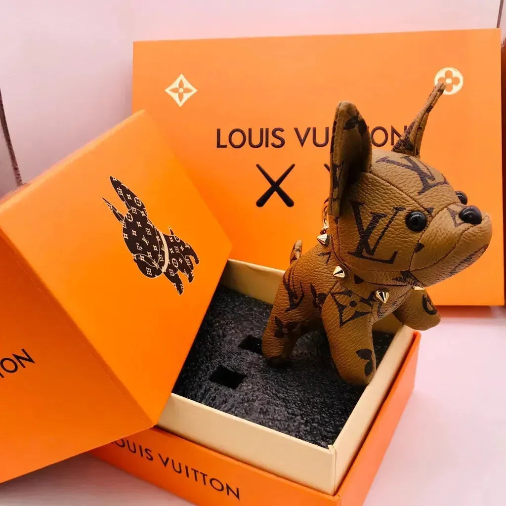 French Bulldog Monogram Luxe Keychain