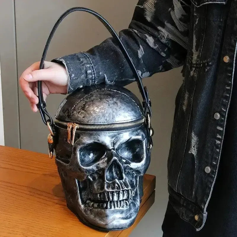 Edgy Punk Skull Mini Bag - Bear Hugs