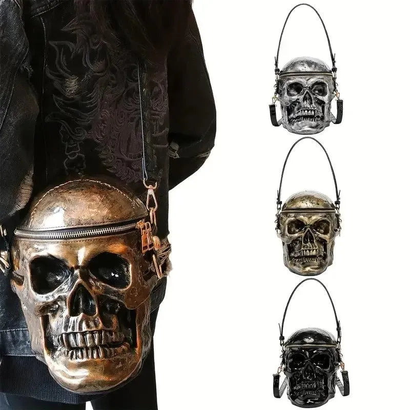 Edgy Punk Skull Mini Bag - Bear Hugs