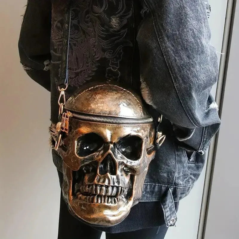 Edgy Punk Skull Mini Bag - Bear Hugs