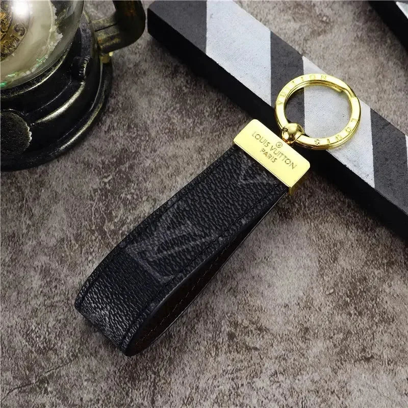 Signature Loop Premium Leather Keychain
