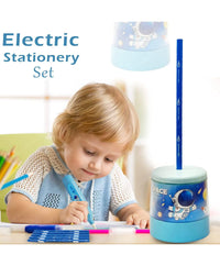 Electric Stationery Set for Kids (Space & Unicorn Theme) - Bear Hugs