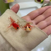 Elegant Small Fish Resin Earrings - Bear Hugs