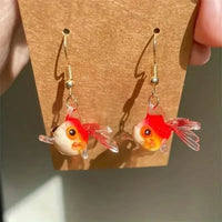 Elegant Small Fish Resin Earrings - Bear Hugs