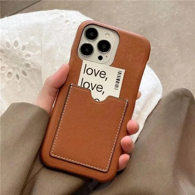 Elephant Love Leather Finish Case (For iPhones) - Bear Hugs