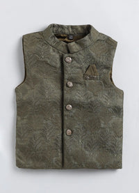 Embroidered Jacket Kurta Set - Bear Hugs