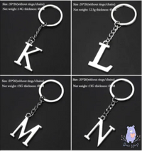 English Letters Keychain A to Z - Bear Hugs