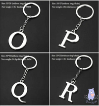 English Letters Keychain A to Z - Bear Hugs