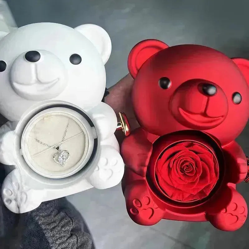 Rose teddy bear with box online