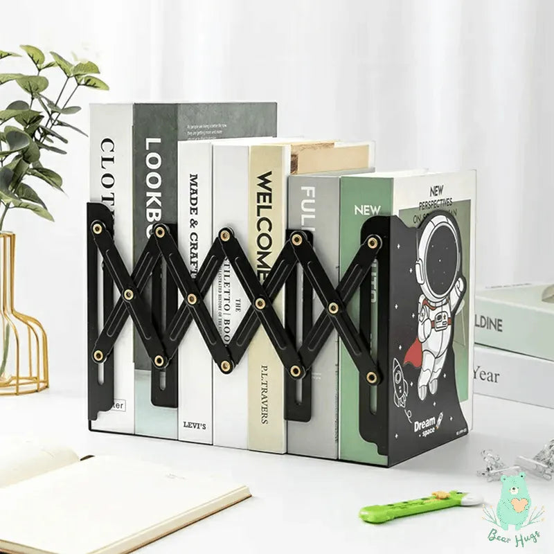 Expandable Metal Adjustable Desktop Book Stand - Bear Hugs