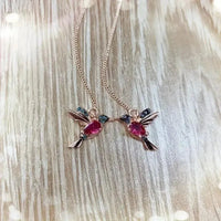 Exquisite Hummingbird Design Dangle Earrings - Bear Hugs