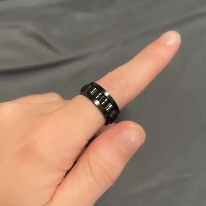 Punk Gear Fidget Rotating Ring