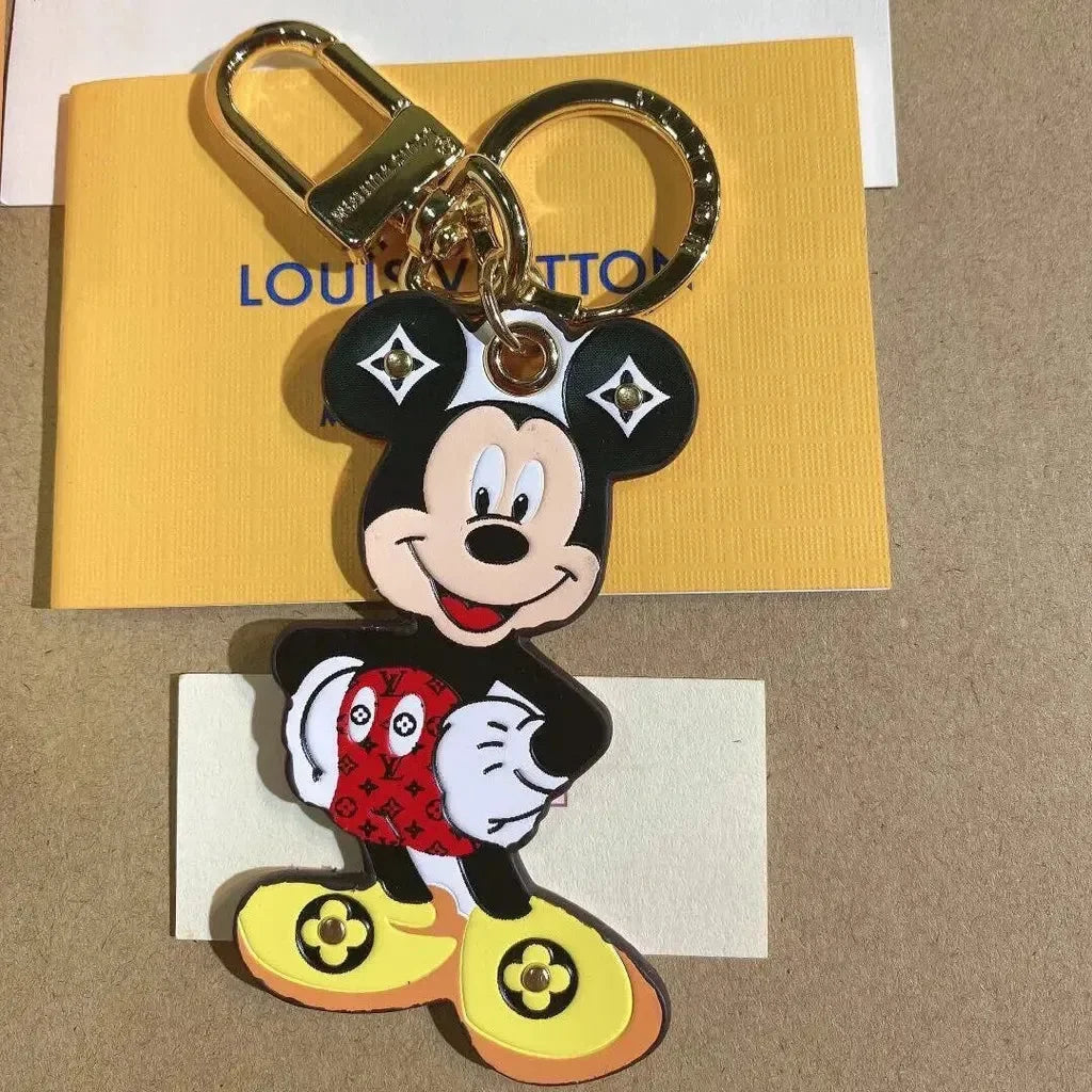 Globetrotter Monogram Mickey Keychain
