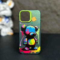 Fashion Graffiti Animal Print Case (For iPhones) - Bear Hugs