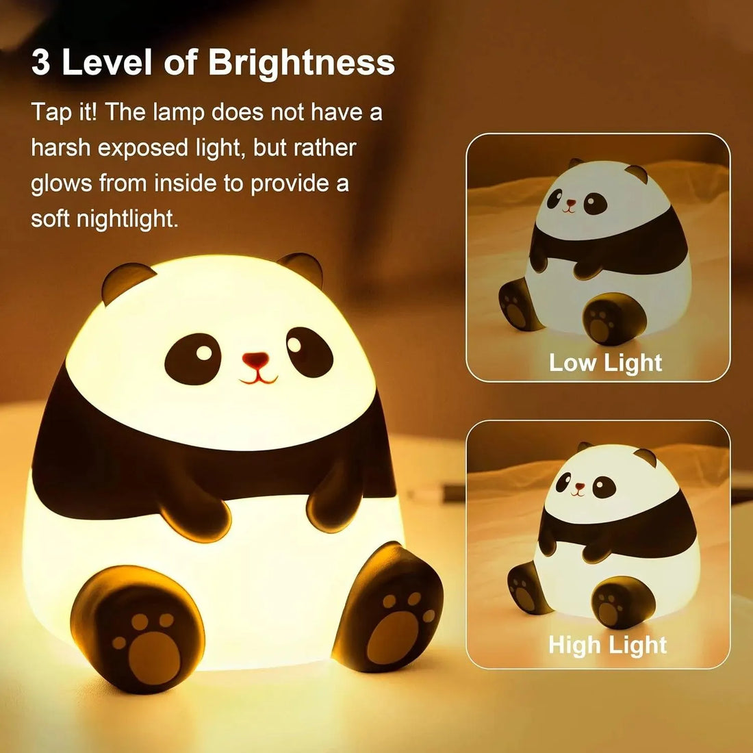 Fat Panda Night Lamp - Bear Hugs