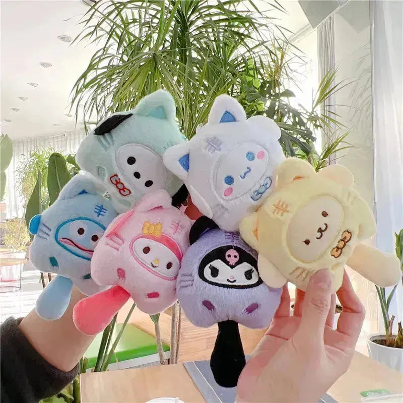 Sanrio Character Cat Cosplay Plush Keychain