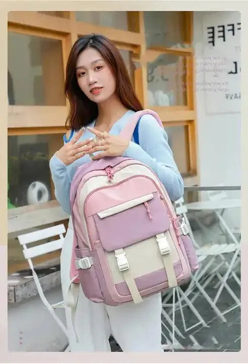 Feather-Light Fashion College Backpack - Bear Hugs