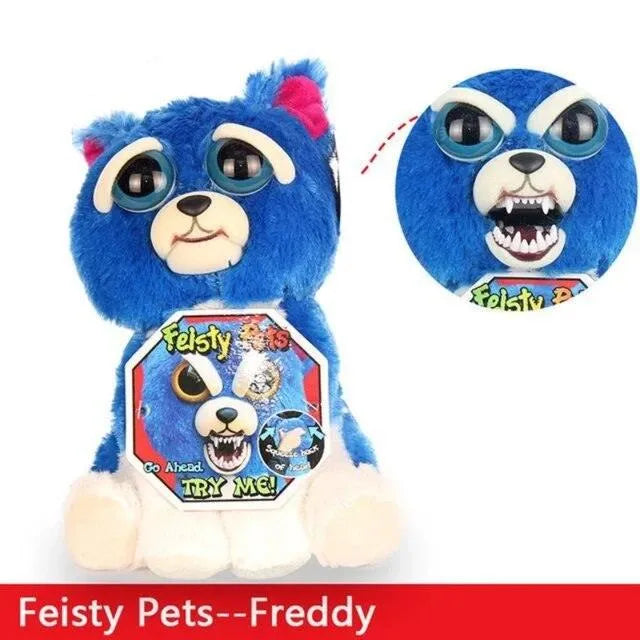 Fiesty Pets Face Changing Animal Mini Plushies - Bear Hugs