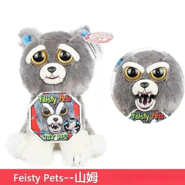 Fiesty Pets Face Changing Animal Mini Plushies - Bear Hugs