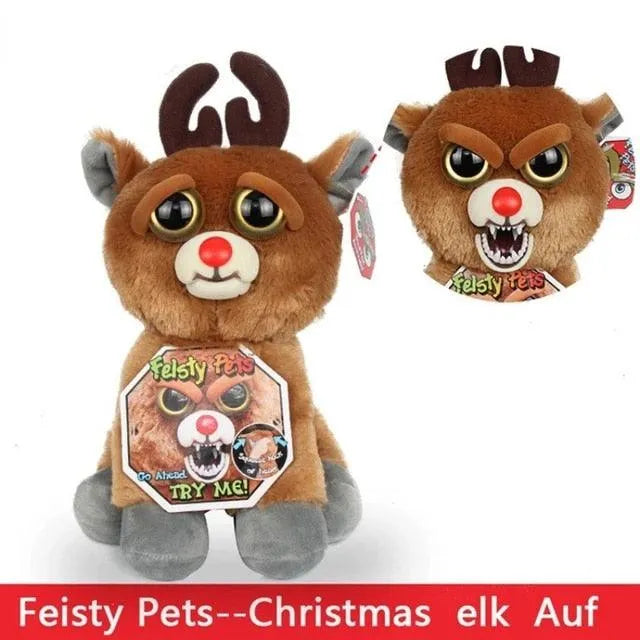 Fiesty Pets Face Changing Animal Mini Plushies - Bear Hugs