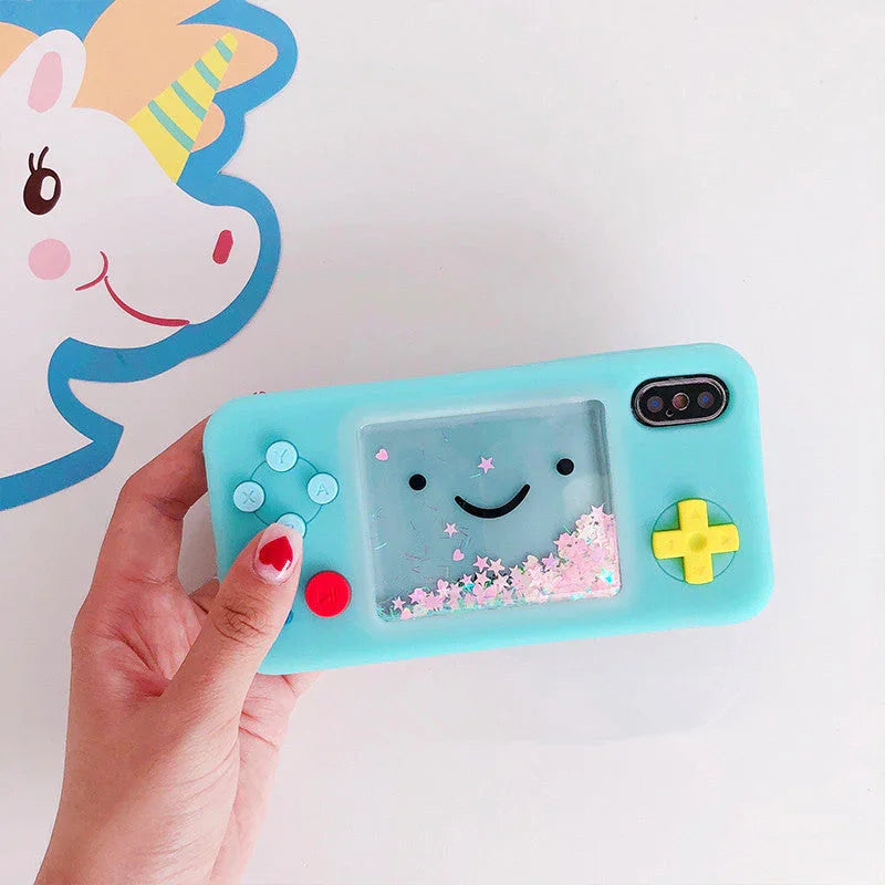 Kawaii Liquid Game Consoles Phone Case for iphone 6/6s/6plus/7/7plus/8/8P/X/XS/XR/XsMax/11/11pro/11pro max PN0031 - Bear Hugs