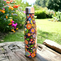 Floral Cola Metal Water Bottle (500 ml) - Bear Hugs