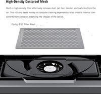 Flydigi BS1 Laptop Cooling Pad Wind-Pressure Closed-Loop Turbo-Fan (MAX 3000RPM) Dual Noise Reduction Intelligent Temperature Control 3-Angle Adjustable RGB Laptop Cooling Stand Wide Compatibility - Bear Hugs