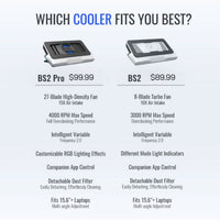 Flydigi BS2 / BS2 Pro | For high-end laptop cooler cooling without noise, integrated 4 cooling modes - Bear Hugs