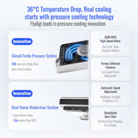 Flydigi BS2 / BS2 Pro | For high-end laptop cooler cooling without noise, integrated 4 cooling modes - Bear Hugs