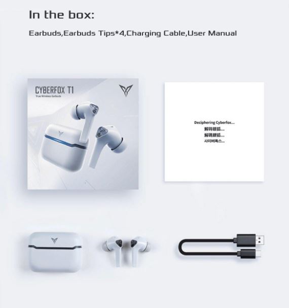Flydigi Cyberfox T1 True Wireless Gaming Bluetooth Earbuds - Bear Hugs