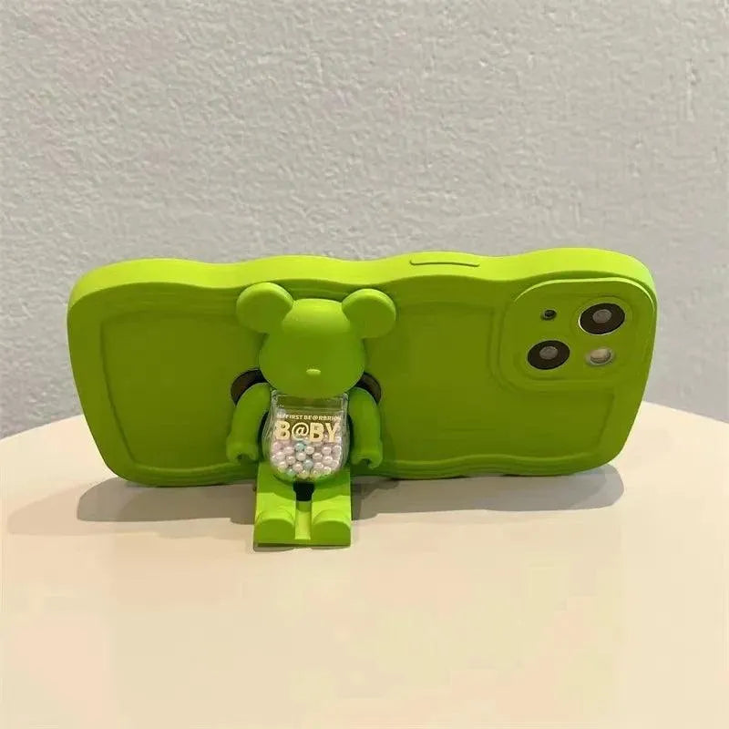 Folding Teddy Stand Phone Case (For iPhones) - Bear Hugs