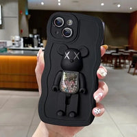 Folding Teddy Stand Phone Case (For iPhones) - Bear Hugs