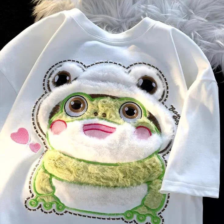 Froggy Love Fluffy Tee - Bear Hugs