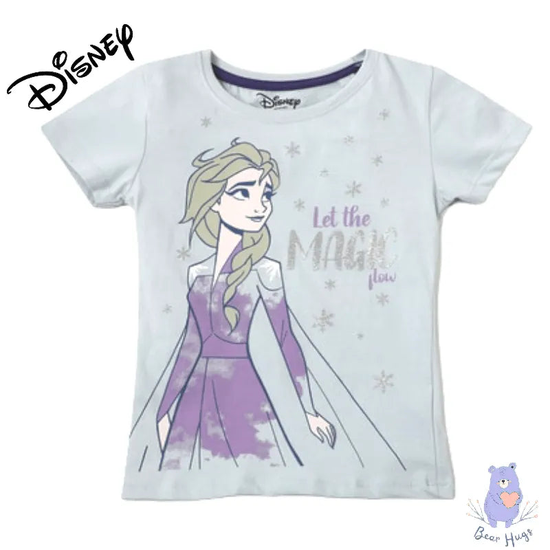 Frozen Print Round-Neck T-shirt - Bear Hugs