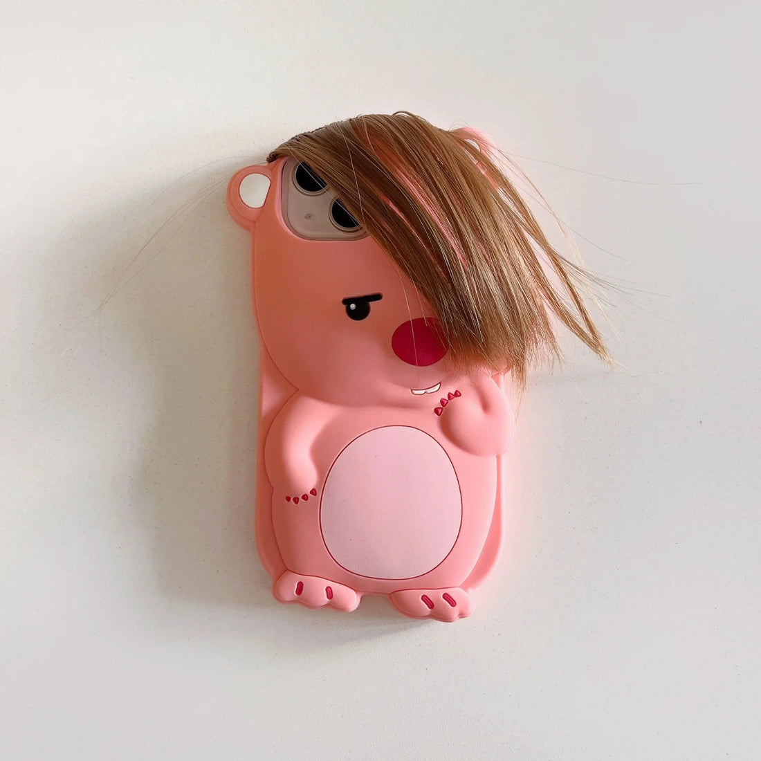 Funny Beaver Bangs Silicone Phone Case (For iPhones) - Bear Hugs