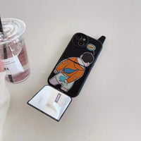 Funny Scratching Couple Phone Case (For iPhones) - Bear Hugs