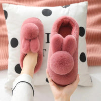 Furry Bunny Plush Indoor Shoes - Bear Hugs