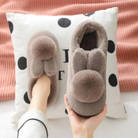 Furry Bunny Plush Indoor Shoes - Bear Hugs