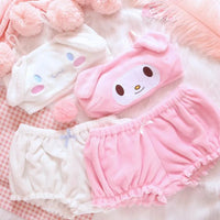 Fuzzy Kawaii Lingerie Set - Bear Hugs