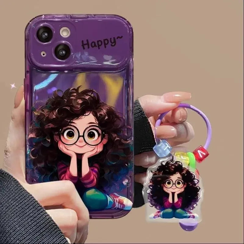 Geek Girl Charm Phone Case (For iPhones) - Bear Hugs